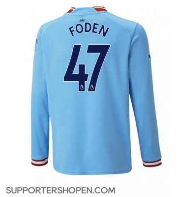 Manchester City Phil Foden #47 Hemma Matchtröja 2022-23 Långärmad